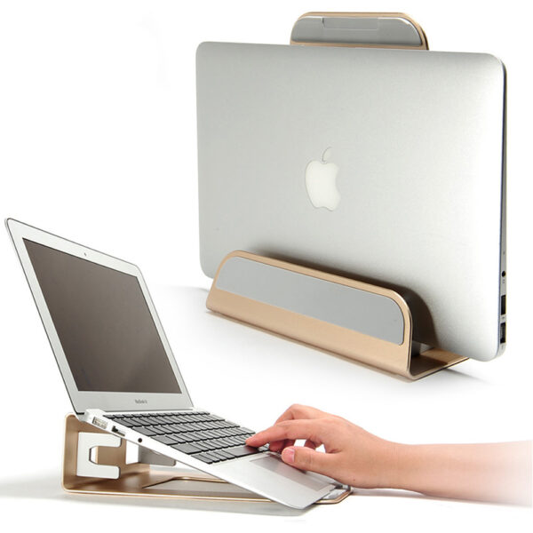 Multifunctional Aluminum Stand for MacBook Laptops